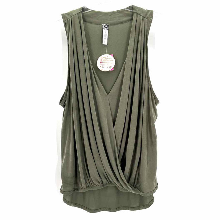 Size XL FREE PRESS Olive Knit Shirt