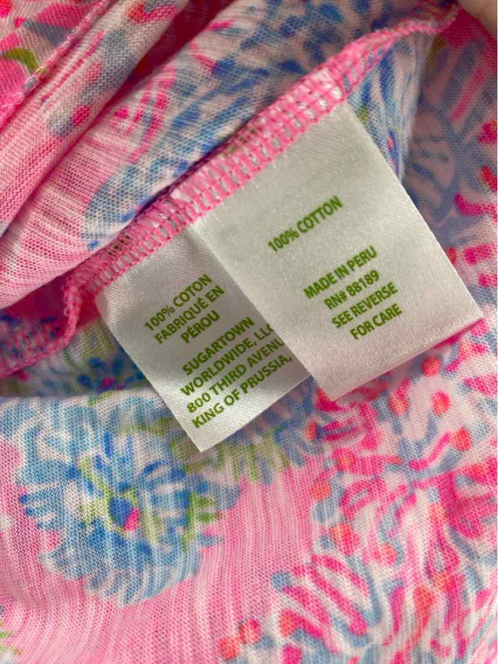 Size XS Lilly Pulitzer PINK PRINT Shirt