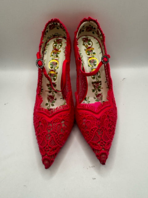 Shoe Size 37 Gucci Pink Lace Luxury - Pumps