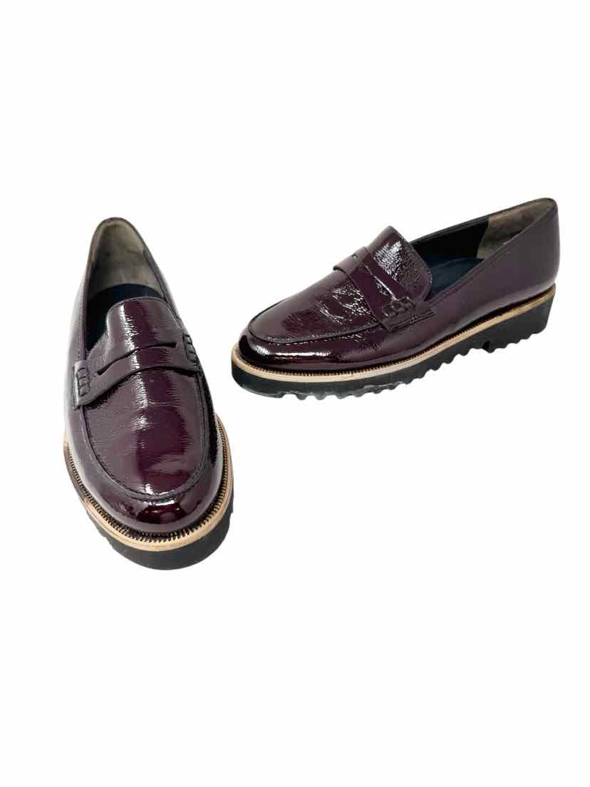 Shoe Size 7 PAUL GREEN Burgundy PATENT Loafers