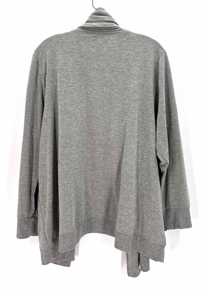 Size 1X Gray Cardigan