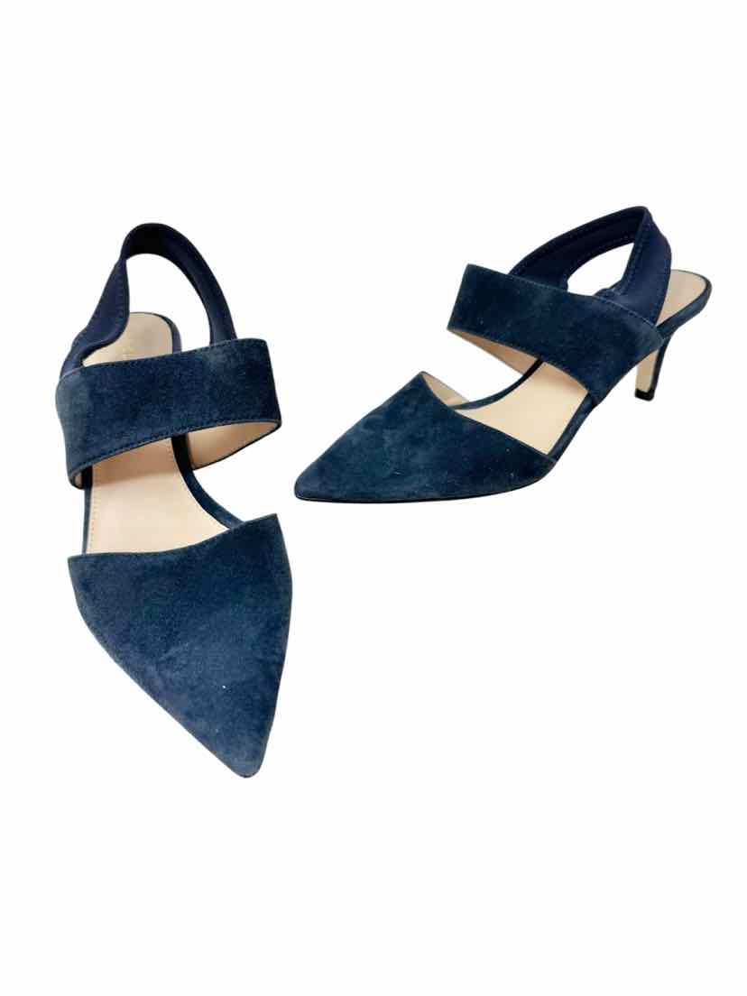 Shoe Size 6 PELLE MODE Navy Suede Pumps