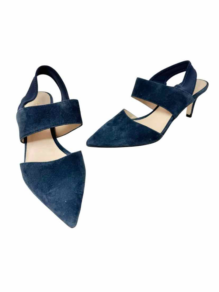 Shoe Size 6 PELLE MODE Navy Suede Pumps