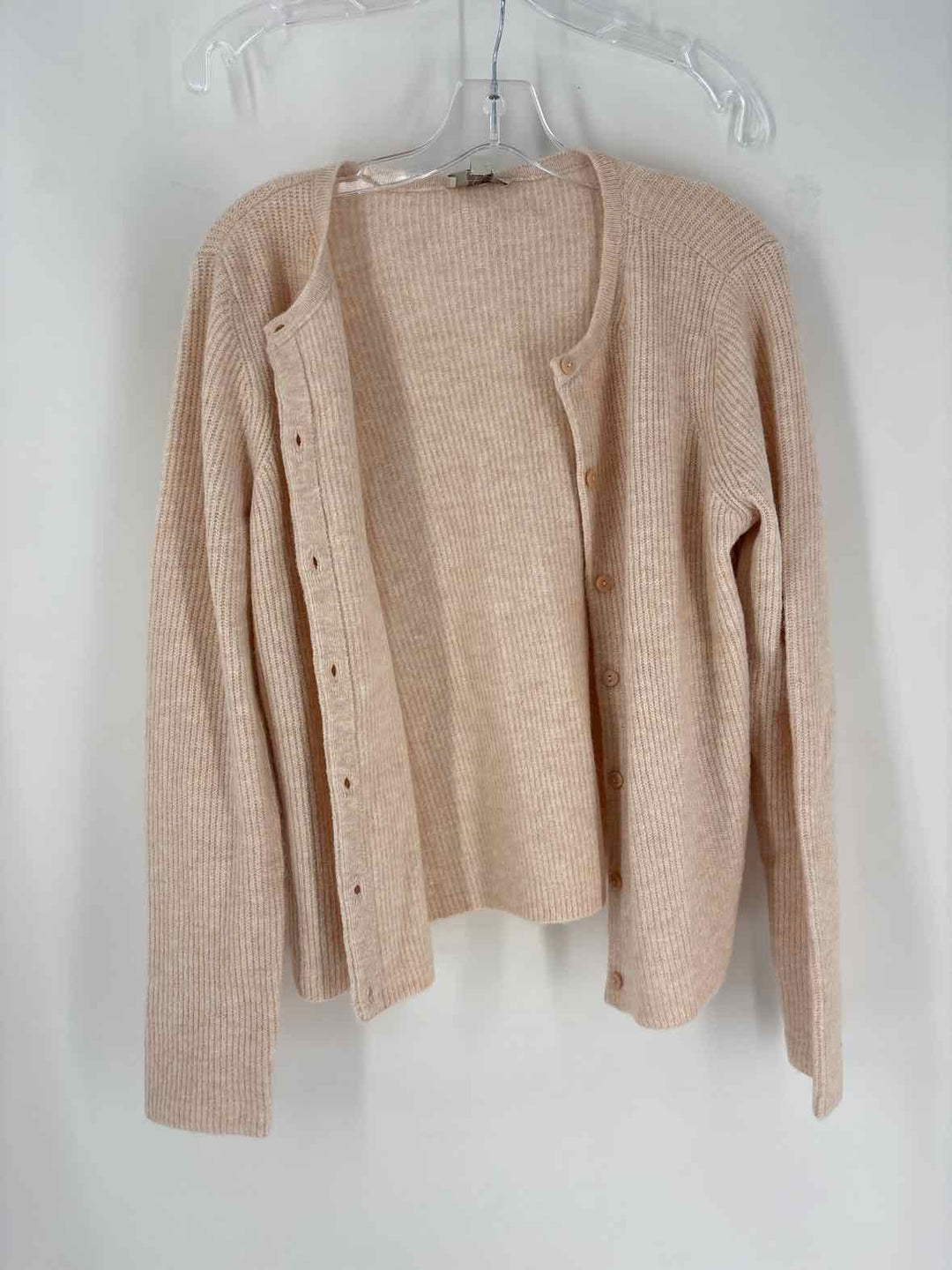 Size L Ann Taylor Pink Knit Cardigan