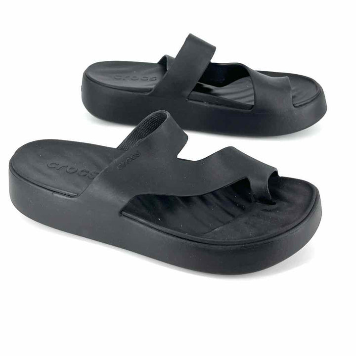 Shoe Size 10 Crocs Black Sandals