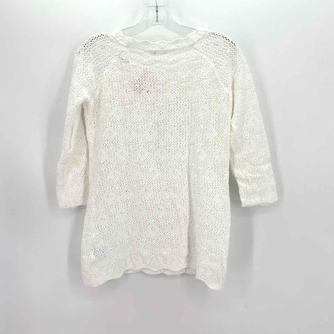 Size S J MCLAUGHLIN White Knit Sweater