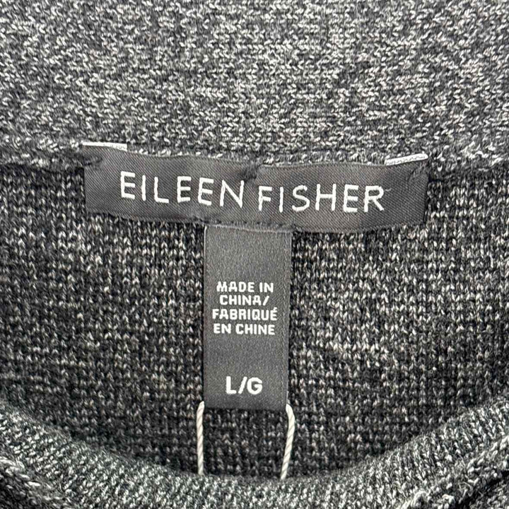 Size L Eileen Fisher Charcoal Knit Skirt