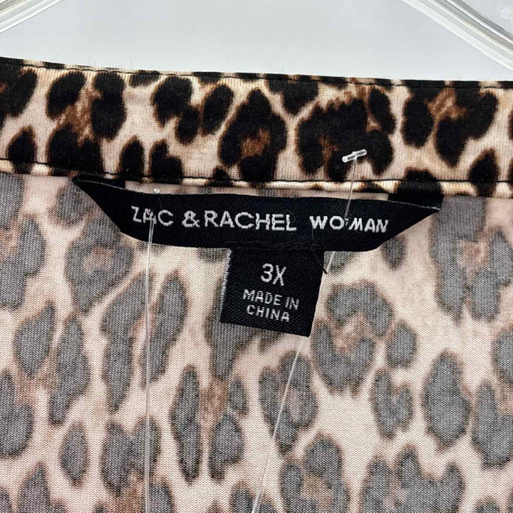 Size 3X ZAC & RACHEL Tan Shirt