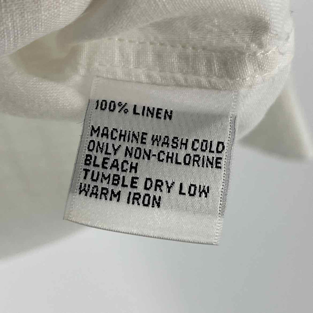 Size XL Talbots White Linen Shirt