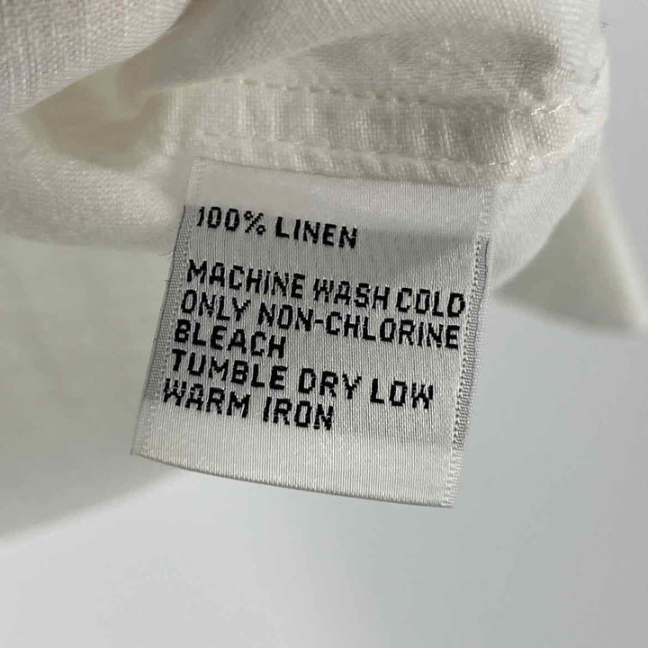 Size XL Talbots White Linen Shirt