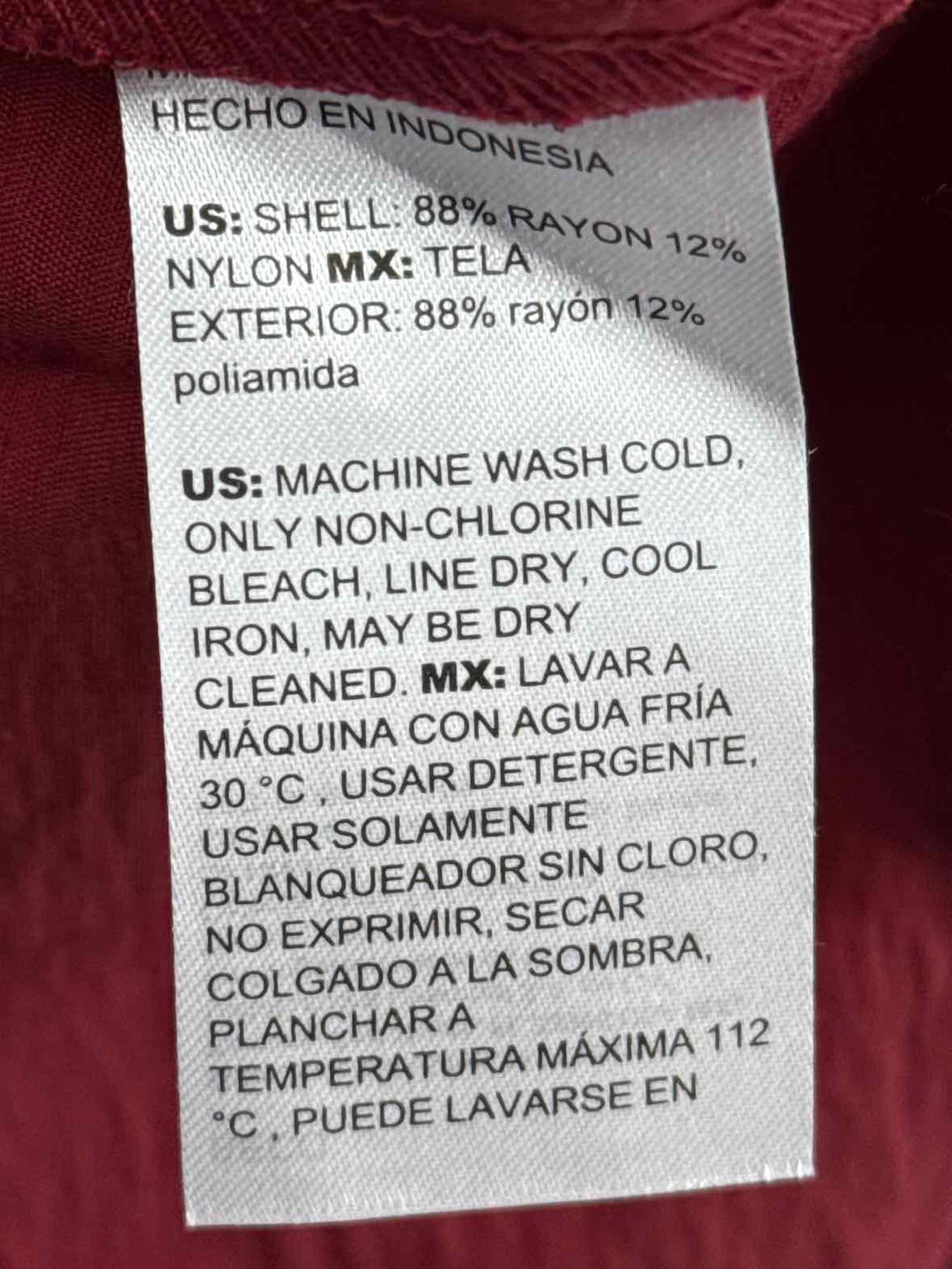 Size XL Chico's Burgundy Dress