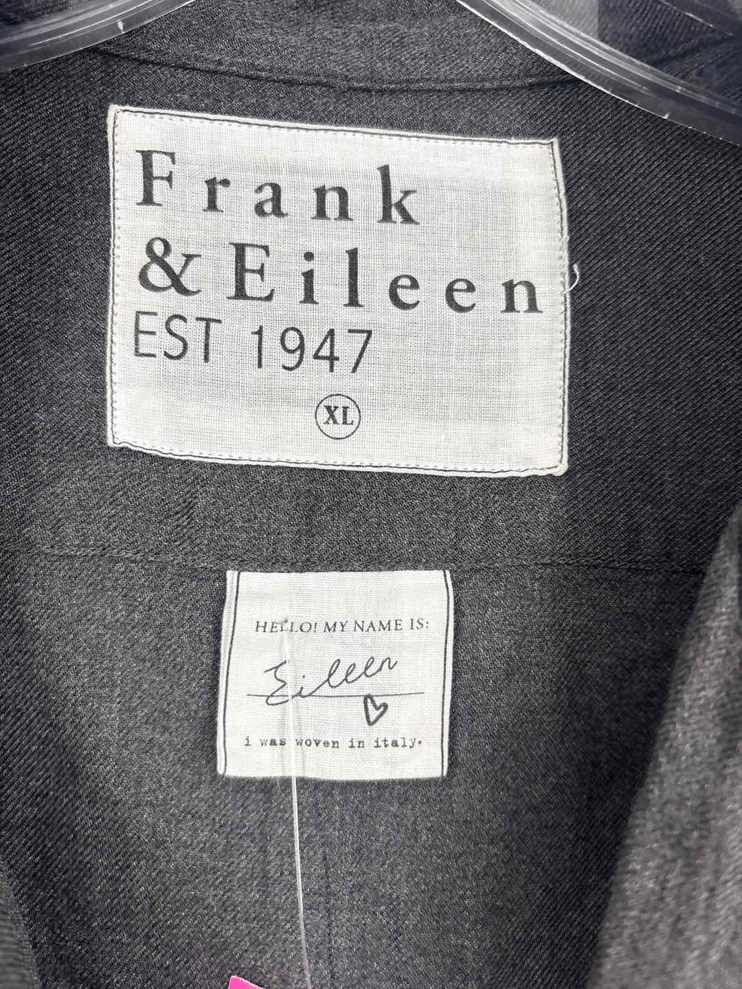 Size XL FRANK & EILEEN Gray Shirt