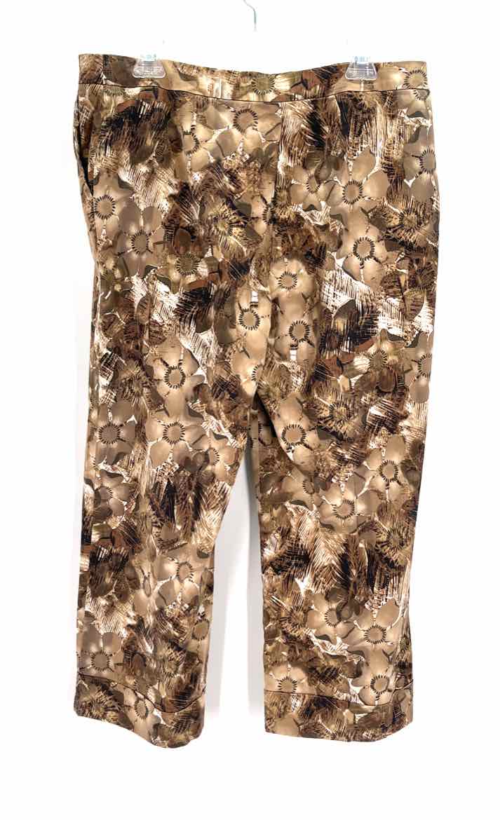 Size L Chico's Brown Print Pants