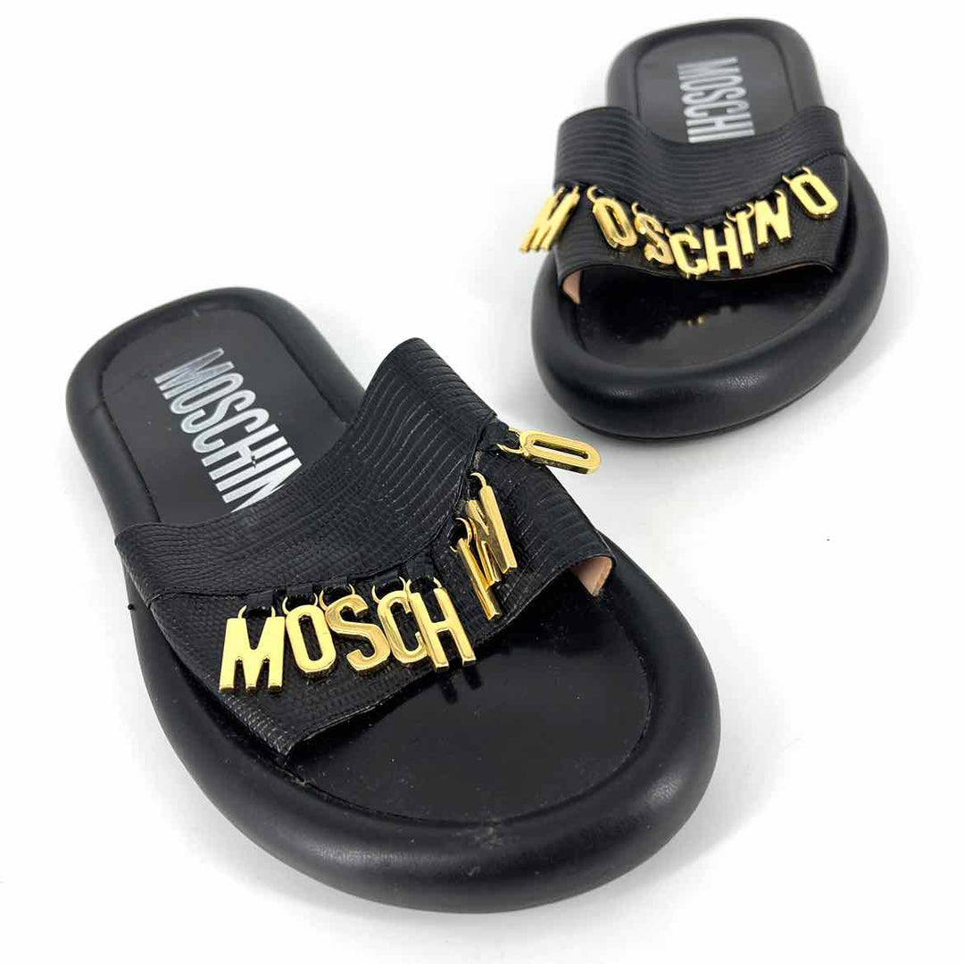 Shoe Size 40 Moschino Black Sandals
