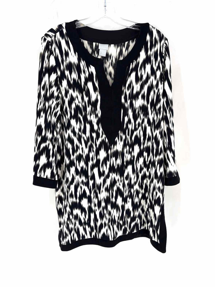 Size 12 Chico's Black/White Shirt