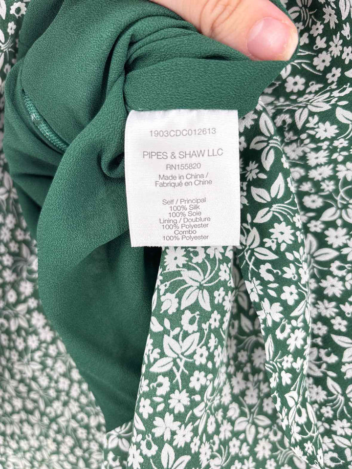 Size 8 VERONICA BEARD Green Print Dress