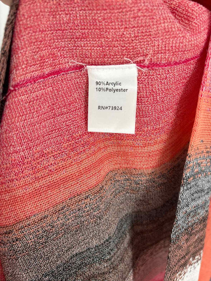 Size 2X MING WANG PINK PRINT Sweater