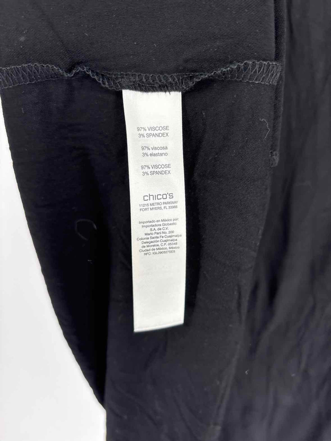 Size M Chico's Black Shirt