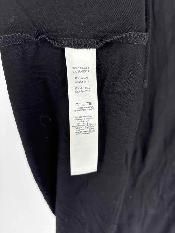 Size M Chico's Black Shirt