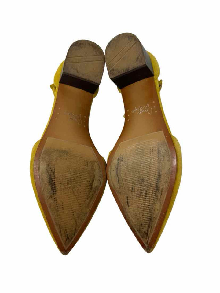 Shoe Size 9.5 CROWN VINTAGE Mustard Suede Pumps