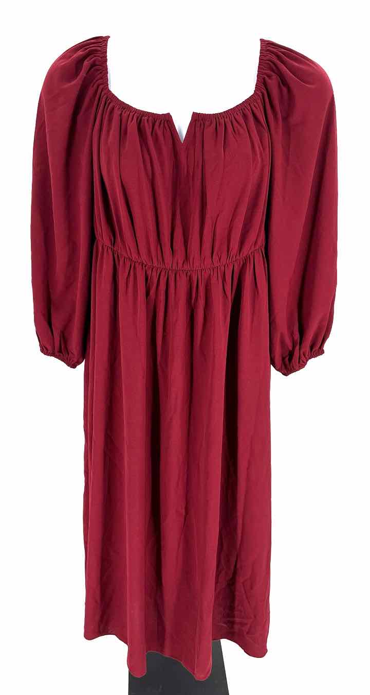 Size 2X Burgundy Dress