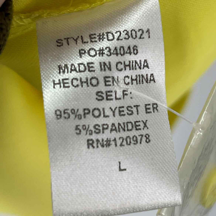 Size L ENTRO Yellow Dress