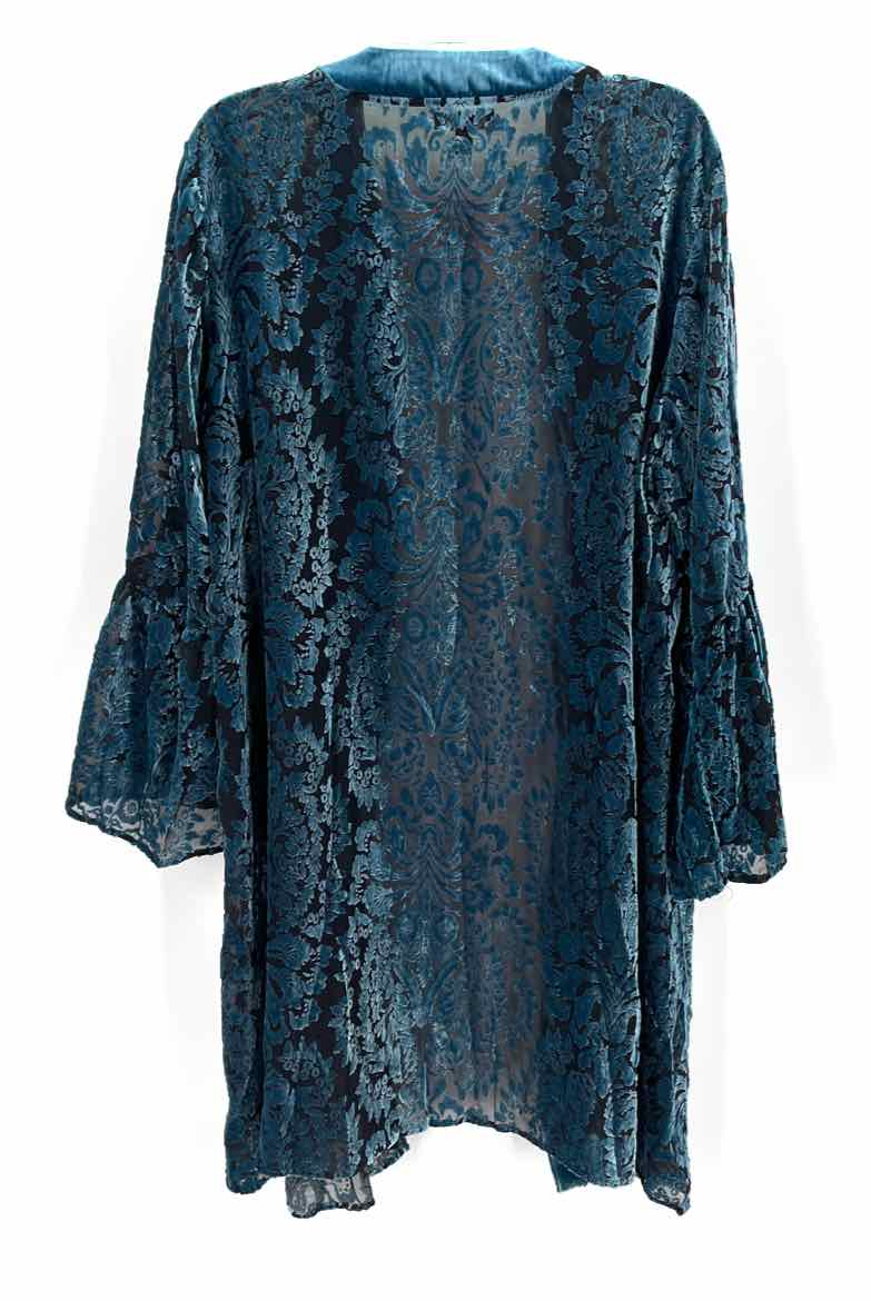 Size 2X Torrid Teal Velvet Cardigan