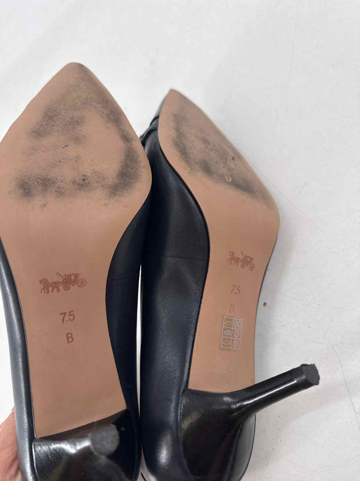 Shoe Size 7.5 Coach Navy Pumps