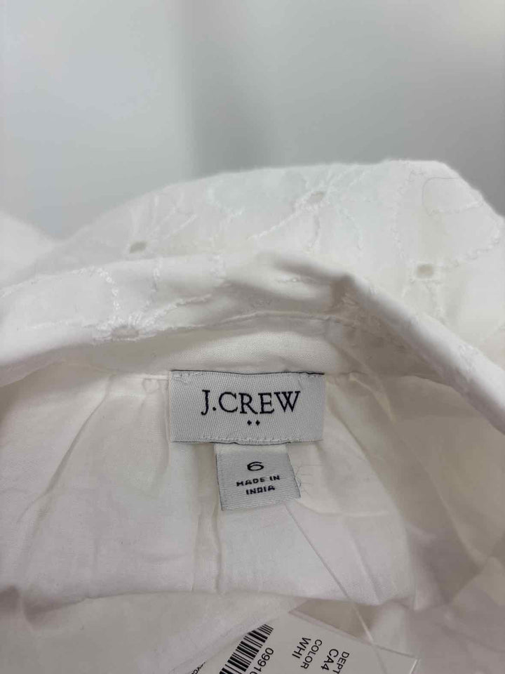 Size 6 J Crew White Dress