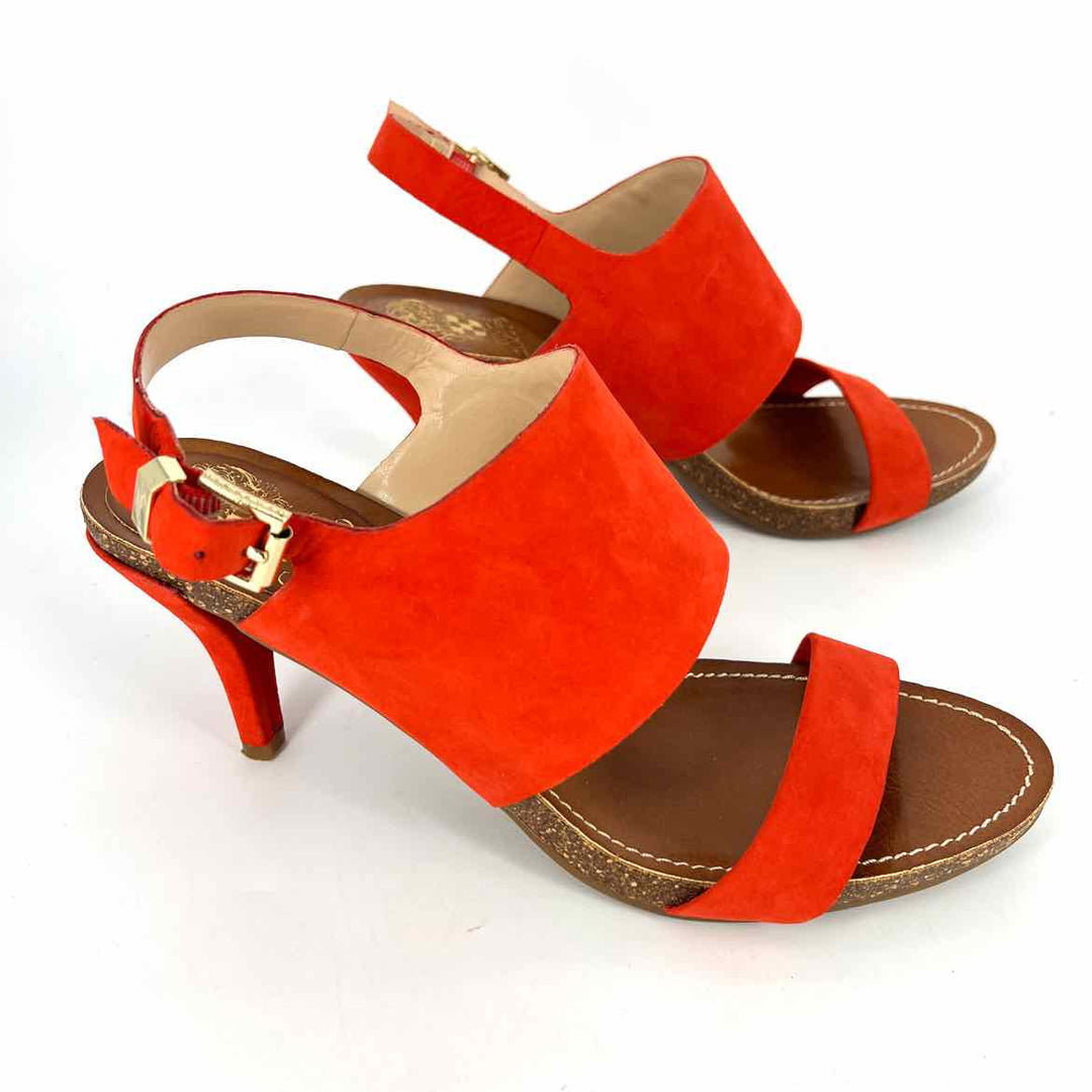 Shoe Size 9.5 Vince Camuto Orange Leather Pumps