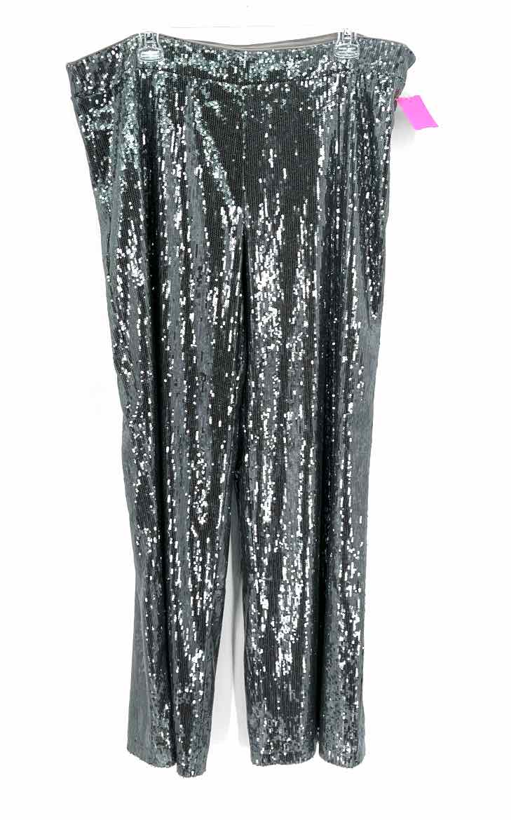 Size 16 A NEW DAY Silver Sequined Pants