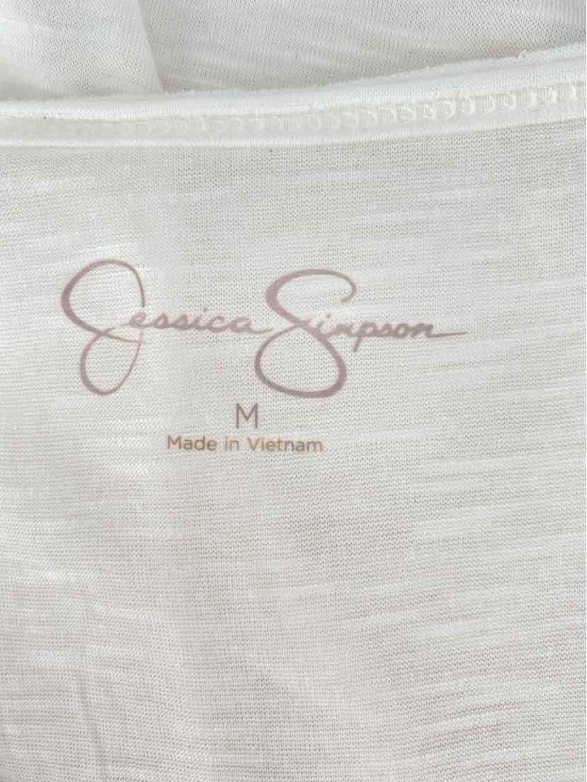 Size M Jessica Simpson White Shirt