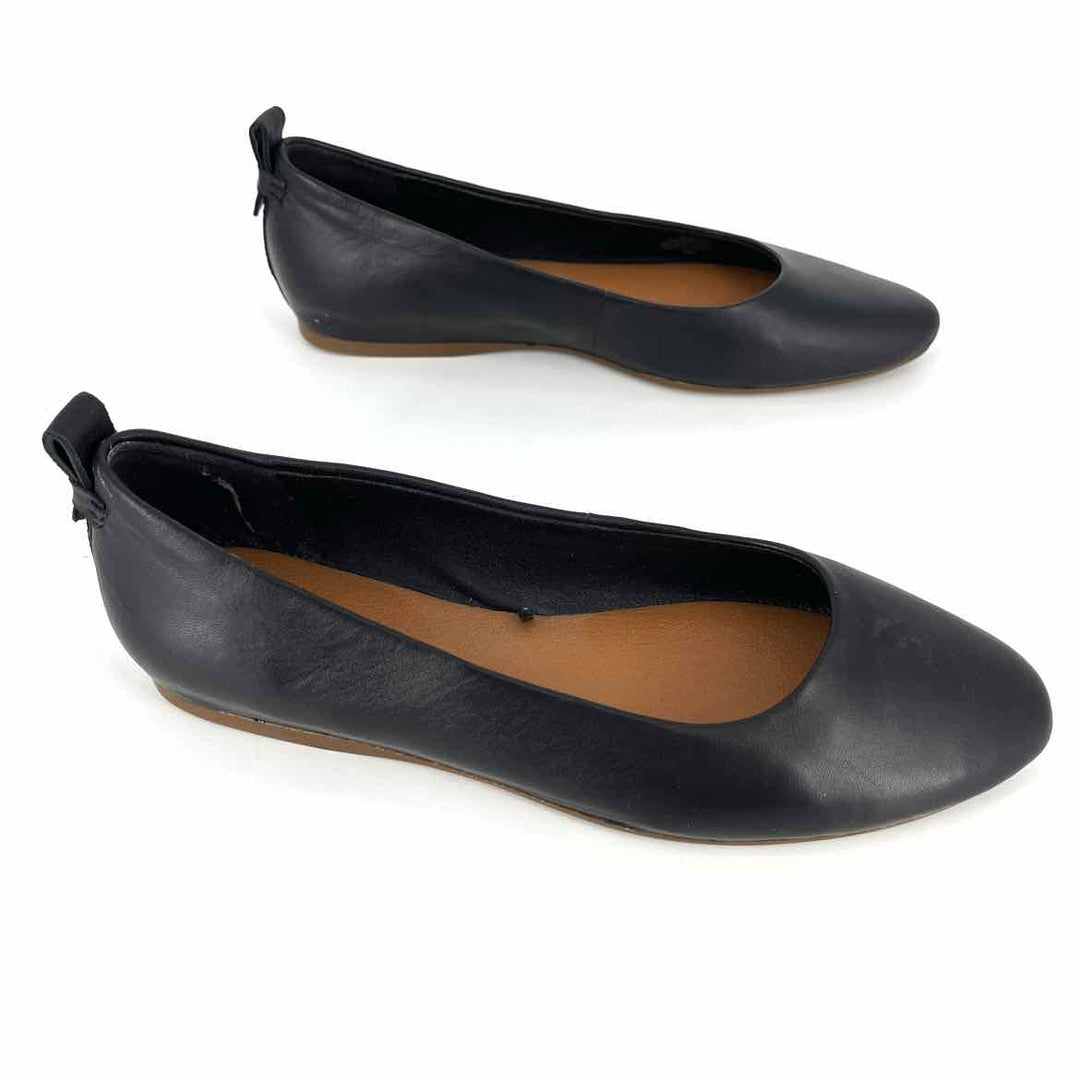 Shoe Size 8 LUCKY Black Leather Flats