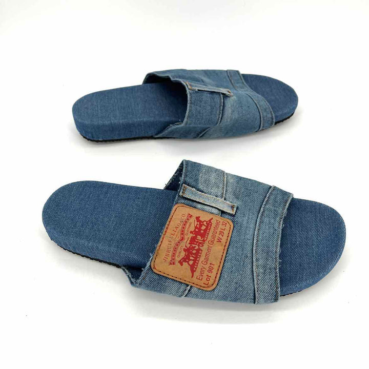 Shoe Size 8.5 Levi's Blue Denim Sandals