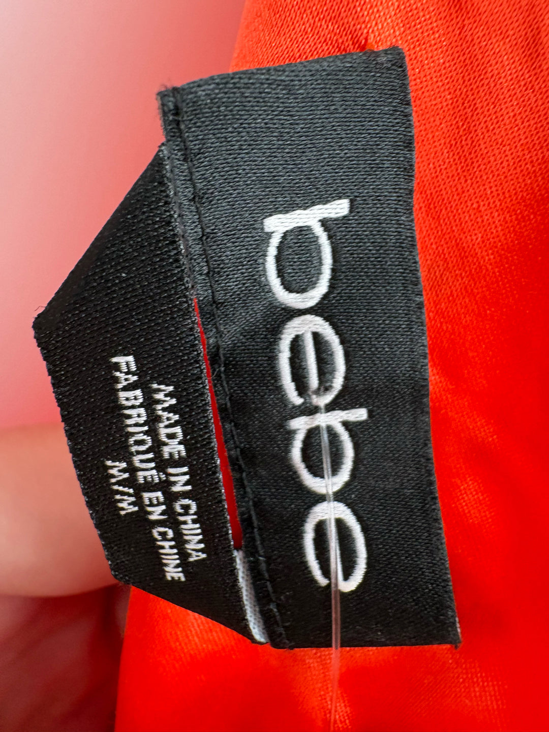 Size M BEBE Orange Dress