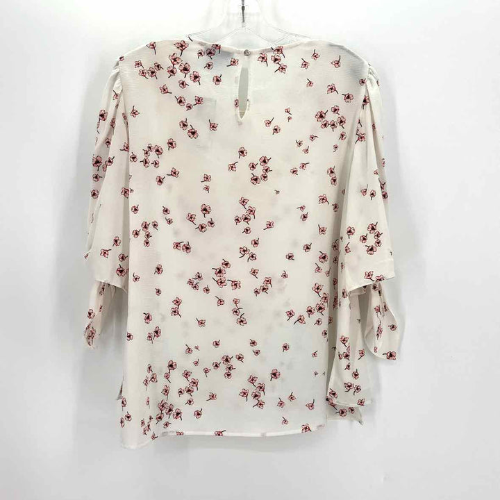 Size L CECE White Print Shirt