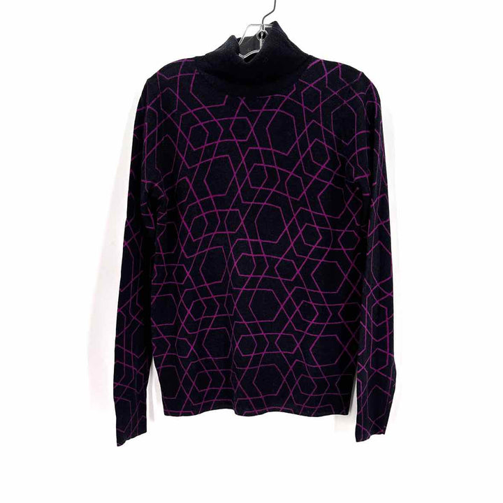 Size M J Crew Black Print Sweater