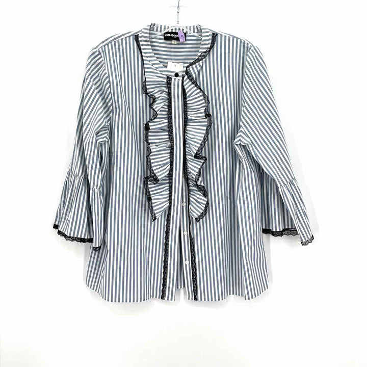 Size L KARL LAGERFELD Light Blue Shirt