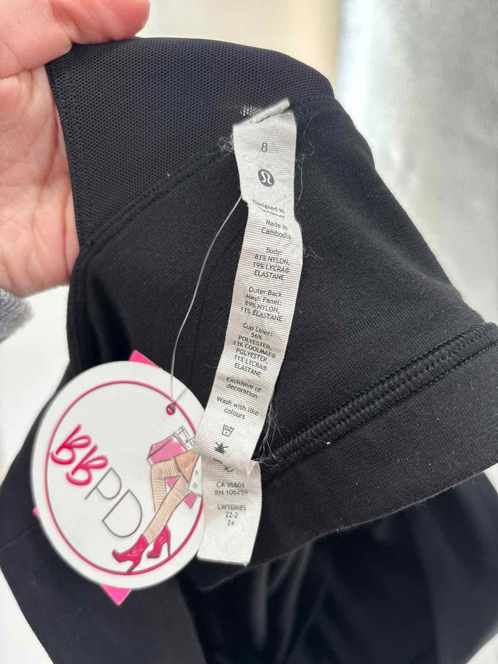 Size 8 Lululemon Black Shirt