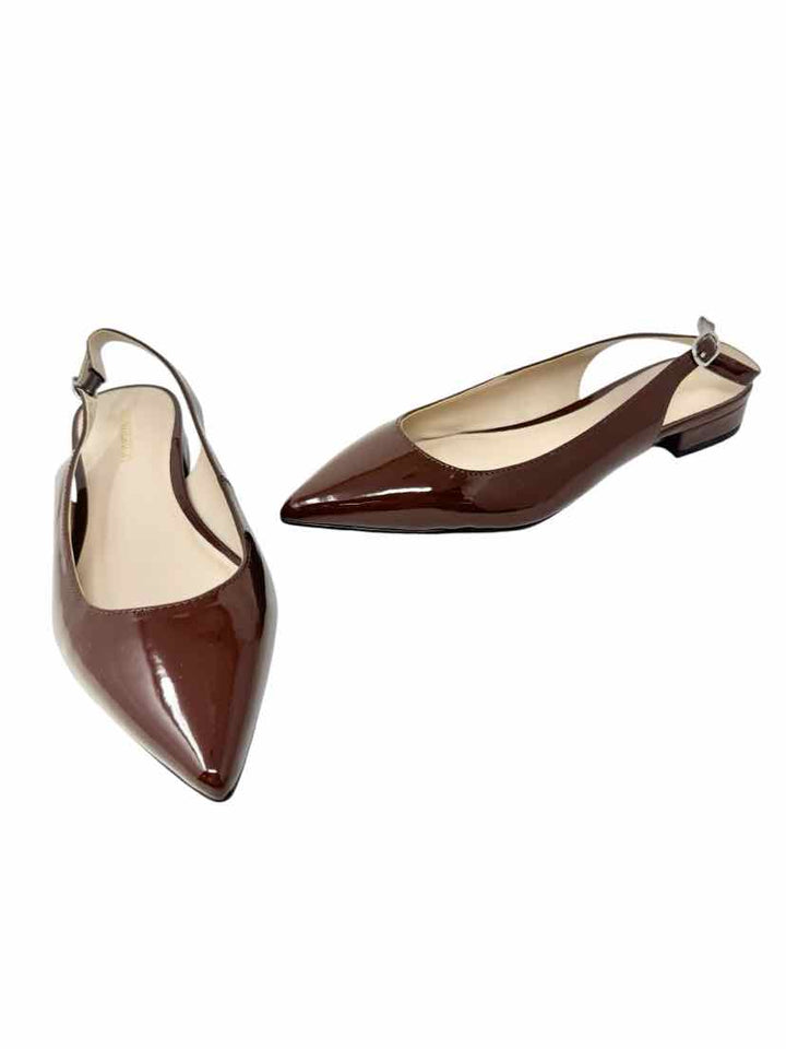 Shoe Size 7 Brown PATENT Flats