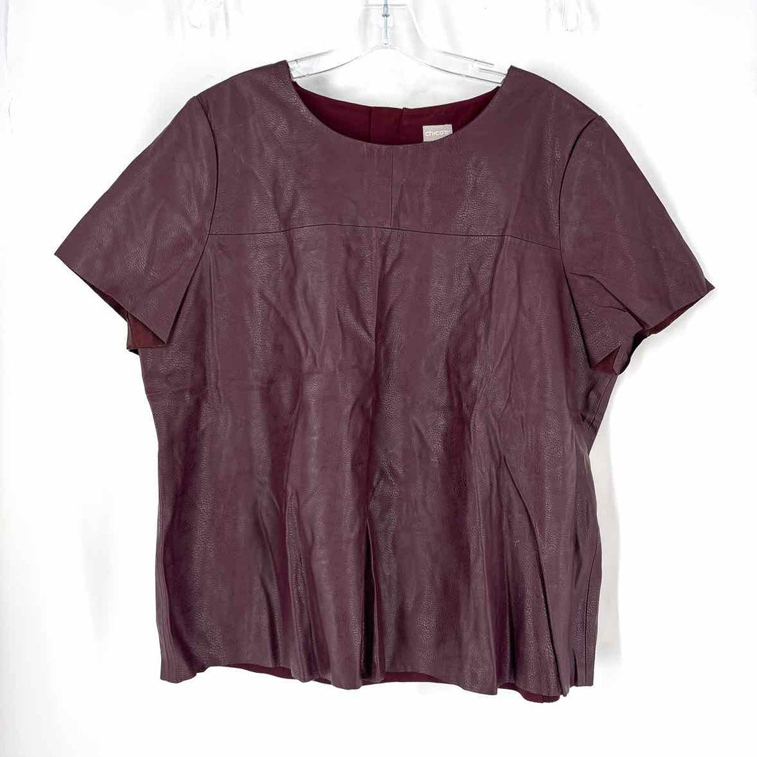 Size XL Chico's Burgundy Shirt