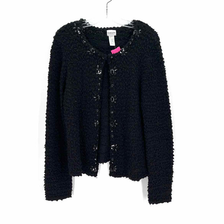 Size L Chico's Black Sweater