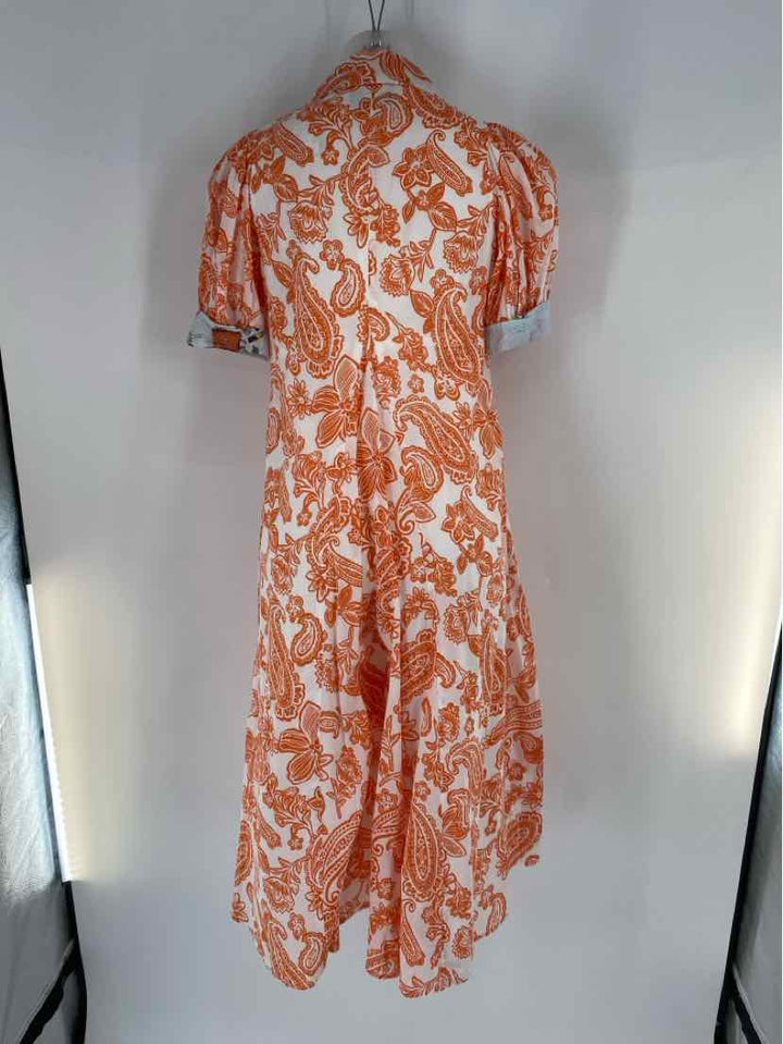 Size S ORANGE PRINT Dress