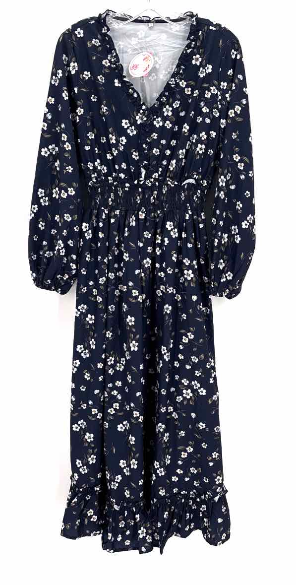 Size S Navy Print Dress