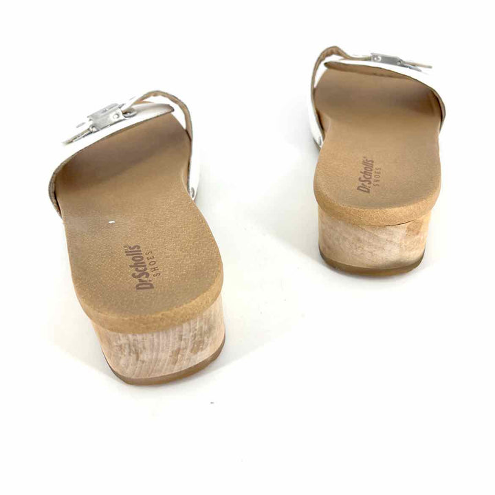 Shoe Size 11 dr scholls White Leather Sandals