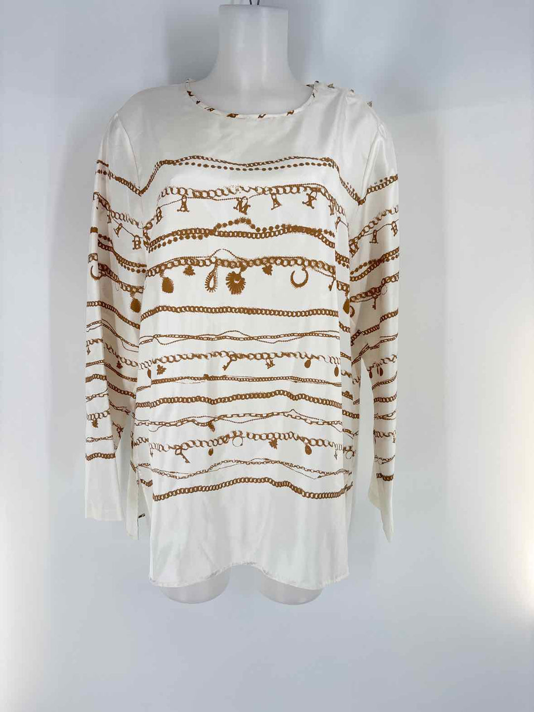 Size 16 MAX MARA White Print Shirt