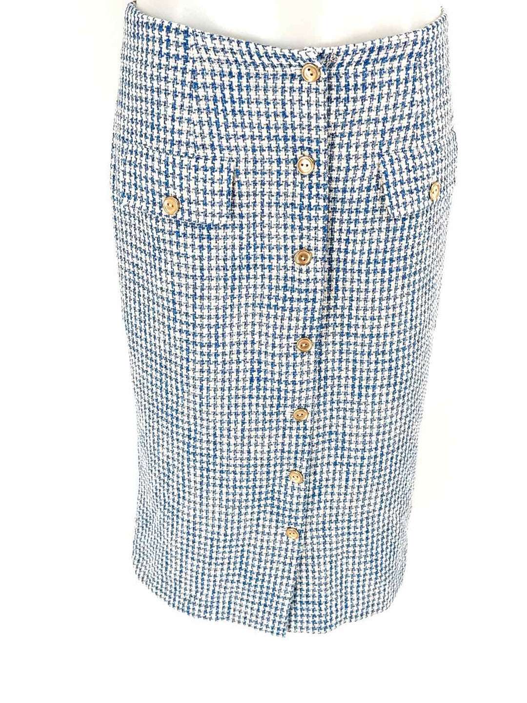 Size 4 J MCLAUGHLIN Blue Print Skirt