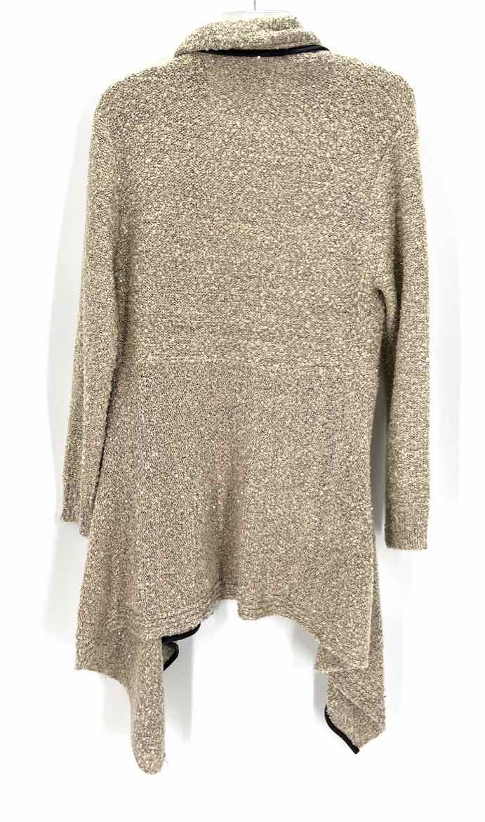 Size M Tan Sequined Sweater