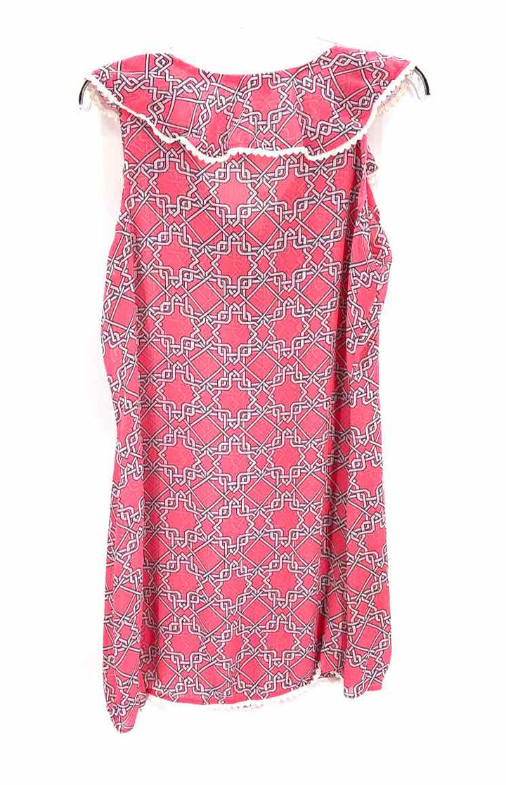 Size L CROWN & IVY PINK PRINT Dress