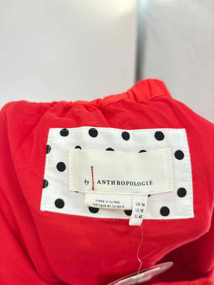 Size 10 Anthropologie Red Dress